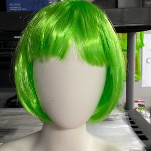 🍀 women Green short hair wig🍀
